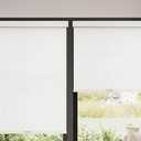 AOSKY Blackout Roller Shades Cordless Blinds for Windows, Free-Stop Shades with Valance, Thermal Insulated Fabric, UV Protection, Blinds for Home and Office (20" W x 72" H, Linen Beige