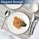 6-Piece Silverware Set Stainless Steel Flatware Set Service for 2 Includes Knives Forks Spoons Cutlery Utensil for Home Kitchen, Dishwasher Safe