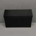 KYODOLED Wall-Mount Mailbox for House, Large Capacity Mail Box, Galvanized Steel Rust-Proof Metal Post Box, Mailboxes for Outside,15.7"x9.9"x4.9" Black