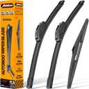 AUTOBOO 26"+16" Windshield Wipers with 14" Rear Wiper Blade Replacement for Hyundai Tucson 2016-2020 2021,2007-2012 Mazda CX-7 -Original Factory Quality (Pack of 3)