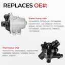 Electric Engine Water Pump with Thermostat 11517632426 Compatible with BMW 135i, 335i, 335i xDrive, 335is, 335xi, 535i, Z4, 2007-2016, 3.0L L6, Replace OE# 11517563659, 11517588885