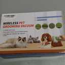 Dog Vacuum for Shedding Grooming, Cordless Dog Grooming Kit with Strong Suction for Dogs and Cats, Low Noise Pet Vacuum for Shedding, Handheld 5 in 1 Pet Hair Removal Tool (White)