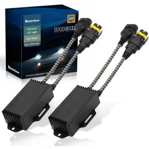 Bestview H8 H9 H11 Canbus Decoder Kits Compatibility Anti Flickering Resistor Warning Canceler Pack of 2