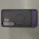 TORRAS Strong Magnetic & Seamless Stand for Samsung Galaxy S26 Ultra Case, Fit for MagSafe, Mil-Grade Drop Protection, Kickstand for Samsung Galaxy S26 Ultra Case, Translucent Back/Purple Edge