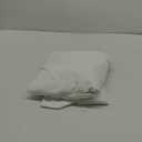 BESTOUCH Duvet Cover Set 100% Washed Cotton Linen Feel Super Soft Comfortable Chic Lightweight 2 PCs Home Bedding Set Solid Bright White Twin/Twin XL