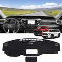 ZZEQYG Dash Cover for Toyota Tundra 2022-2025,Toyota Sequoia 2023-2025 Accessories Flannel Dashboard Cover Dash Mat Center Console Cover Sunshield Protector Pad(Without HUD)