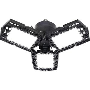 LED Garage Lights 50W - 5000 Lumen 6500K Daylight, Three Leaf Led Garage Ceiling Lighting