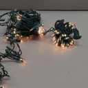 PREXTEX 200 Count Clear Christmas Tree Lights - 40 ft Warm Incandescent String Lights with Green Wire - Indoor and Outdoor Mini Light for Christmas, Holiday Decorations, Trees, Fences, Patios and More