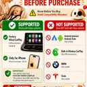 Cabin Care 1080P Baby Car Camera Wireless CarPlay Adapter for iPhone Only | Baby View on Screen, Split Nav, Night Vision, 150 Wide, No Android Support