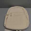 kadilong Laptop Backpack for Women College Travel,Quilted Daypack Bookbag for School Teen Girls Mochilas Mujer,Beige (15,6 inch)
