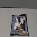 MAANGE 4 PCS Foundation Makeup Brush Set Double-ended Kabuki Contour Brush for Liquid Powder Concealer Cream Cosmetics Blending Blush Face Makeup Tools Kit (Coffee)