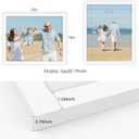 Golden State Art, Solid Wood 16x20 Wooden Picture Frame - for 16x20 Photos, 1-1/4-Inch Wide with Real Glass - Horizontal and Vertical Wall Display, Great for Engagement, Wedding, White, 1 Pack