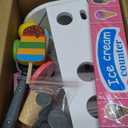 Ice Cream Play Set, Wooden Ice Cream Toy, Wooden Play Food, Ice Cream Shop Playset, Pretend Play Toys for Toddlers, Kitchen Toys Gift for Girls Boys 3 4 5 6 Year Old
