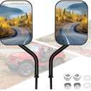BETOOLL Doors Off Mirrors Compatible with Jeep Wrangler JK CJ JKU LJ JL & Unlimited - Door Hinge Side Mirrors compatible with Jeep for Doors Off Driving