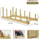 2 Pack Wooden Puzzle Rack, Puzzle Storage Organizer, 5-Section Tabletop Book Holder Art Print Display Stand for Craft Show