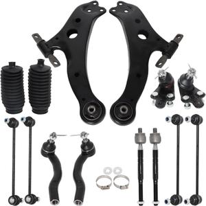 WFLNHB 14PCS Front Lower Control Arm Tie Rods Replacement for Toyota Camry 2007-2011