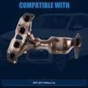 Catalytic Converter Compatible with 2007-2013 Altima 2.5L, 674-933 | Replacement for 14002JA01E, 14002JA02E, 14002JA91E, 140E2JA02E, 140E2JA03E, 140E2JA92E, Manifold Catalytic Converter
