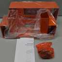 Mr IRONSTONE Firewood Log Storage Rack Bracket Kit, Adjustable Wood Rack Length Based on the Amount of Wood, for Outdoor Indoor Patio Deck Metal Log Holder Outdoor Tools with 34 Accessories Orange