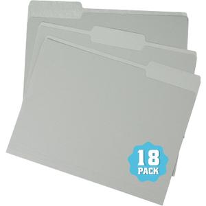 2 x 18 Pack Colored File Folders,1/3-Cut Tab,Letter Size,Durable Paper Folders,Office Supplies(4281U)