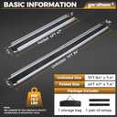 gardhom 1Pair 7FT Adjustable Wheelchair Ramp 84" L x 7.4" W Telescopic Ramps for Wheelchairs 600 lbs Portable Wheelchair Ramps for Steps Home Threshold Doorways Steps Stairs with Carrying Bag