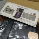 Single Serve One Cup Coffee Maker, for K Cups and Grounds, Mini Coffee Maker with Portable Handle, 6 to 12 Oz Brew Size, for Travel, Camping, Office, RV and Dorm, 120V, Black and Gold