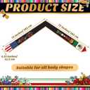 3 x Berlune Graduation Stole Sash Class of 2026 Mixed Flag Grade Sash 72 Inch Our Lady of Guadalupe Honor Stole for Graduation