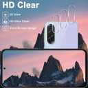 [3+3 Pack] Galaxy A36 5G Screen Protector + Camera Lens Protector, 9H Tempered Glass, Anti Scratch, Easy Installation, Bubble Free, HD Screen Protector for Samsung Galaxy A36 5G