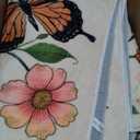 Butterfly and Flowers Throw Blanket Gifts, Soft Cozy Fleece Blanket with Monarch Butterfly and Floral Print,Blanket for Couch Bed Sofa, Perfect for Nature Lovers and Home Decor, 50x60 in (Color348)