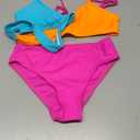Girls Swimsuits Bikini Set, Two Piece Swimsuit Criss Cross Bathing Suit Girls' Swimwear (11-12 Years, Color Block 1)