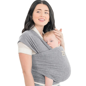KeaBabies Baby Wrap Carrier - All in 1 Original Baby Carrier Newborn to Toddler Sling, Easy to Wear, Hands Free Bonding, Lightweight, Breathable Infant Wraps (Classic Gray)