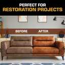 FORTIVO Leather Recoloring Balm with Mink Oil, Couch Repair Kit, Leather Dye and Restorer for Furniture - Camel