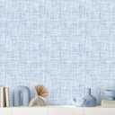 Light Blue Grasscloth Wallpaper Peel and Stick Wallpaper Texture Contact Paper 17.3"x120" Vintage Removable Waterproof Wall Paper for Room Walls Cabinets Furniture Drawers Desk