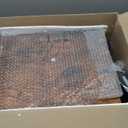 Huuger 5 Drawers Dresser with Charging Station, Dresser for Bedroom, Tall Night Stand, Chest of Drawers with Open Shelf, Bedside Table Nightstand, Fabric, for Entryway, Rustic Brown