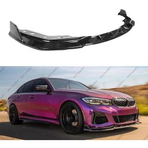 Front Bumper Lip Compatible with 2019-2022 BMW 3 Series G20 G28, Air Dam Fit for 330e 330i 340i M340i M-Sport Lower Chin Splitter 4 Door Sedan Protection Body Kit (Glossy Black)