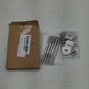 Uxcell 5Pcs M8x95mm 304 Stainless Steel Double End Threaded Stud Screw Bolt with Nuts, Square Flat Washers & Spring Washers for House Maintenance, Silver Tone