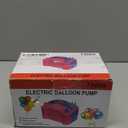 Balloon Pump Electric,110V 600W Balloon Blower Inflator Dual Nozzle Air Pump Balloons Inflator for Decoration, Party, Sport,Gifts:2 Balloon Tying Tools (Rose Red)