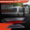 LK4Z13A613D Third Brake Light Assembly Center High Mount Stop Light Not with camera Compatible with Ford Transit 150, 250, 350 (SRW) 2020-2025 3rd Brake Light Replace NK4Z-13A613-K NK4Z-13A613-A