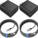 Super Fast Charger USB C, 2-Pack Type-C Super Fast Charger Wall Charging Block with 2X 10FT Cable for Samsung Galaxy S26 Ultra/S26/S25+/S25 Ultra/S24+/S23/S22/S20,Note 10/20, Tab S9...
