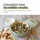 Lodge Essential Enamel Cast Iron Dutch Oven 6 Quarts - Perfect for Bread Baking, Braising, Marinating & Slow Cooking - Features Moisture-Sealing Lid & Dual Handles - Kitchen Essentials - Desert Sage