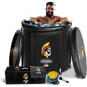Ice Bath Tub for Athletes - Cold Plunge tub for Athletes and Adults, Portable Recovery Therapy, Fitness Premium Set with Stainless Steel Legs, Capacity of 95 Gallons