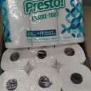 Amazon Brand - Presto! Flex-a-Size Paper Towels, 158 Sheet Huge Roll, 12 Rolls (2 Packs of 6), Equivalent to 38 Regular Rolls, White