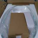 Bathroom Boat Shape Artistic Glass Vessel Sink Free Chrome Faucet and Pop-up Drain Set, Clear