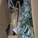 Olive Trees Artificial Indoor, 6FT Tall Faux Olive Tree with White Tall Planter, Artificial Plants with Natural Wood Trunk and Lifelike Fruits for Home Office Decor