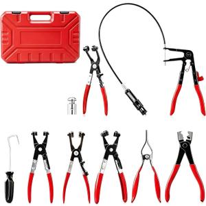 Saker Hose Clamp Pliers Set, Automotive Clamp Removal Tool Kit 9PCS
