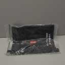 pack all Water-resistant Material Zipper Pouch, Mesh Zipper Bags for Storage, Travel, Office (Black, Large)