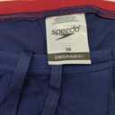 Speedo Men's Standard Swimsuit Jammer Endurance+ Splice Team Colors (28, Edge Navy/Red)