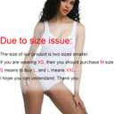 Shapewear Tummy Control Bodysuit Double Lined Brief Women's Deep V Neck Tank Top Backless Slim Fit Going Out