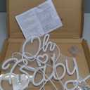 Oh Baby Neon Sign for Wall Decor, Baby Shower Neon Sign with Dimmer, Warm White Led Light for Bedroom Decor, Wall Decoration USB Powered with Switch, Gift for Mother