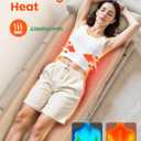 Heycool Massage Mat Full Body, Back Massager with Heat and Vibration, Massage Chair Pad, 10 Vibration Motors, 2 Heating Levels, Foldable, Gifts