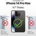 VENA vCommute for iPhone 14 Pro Max Wallet Case, Black Slate | Military-Grade Drop Protection, Premium Leather Magnetic Flap Cover, Hidden Card Holder, RFID Blocking, Multi-Angle Kickstand